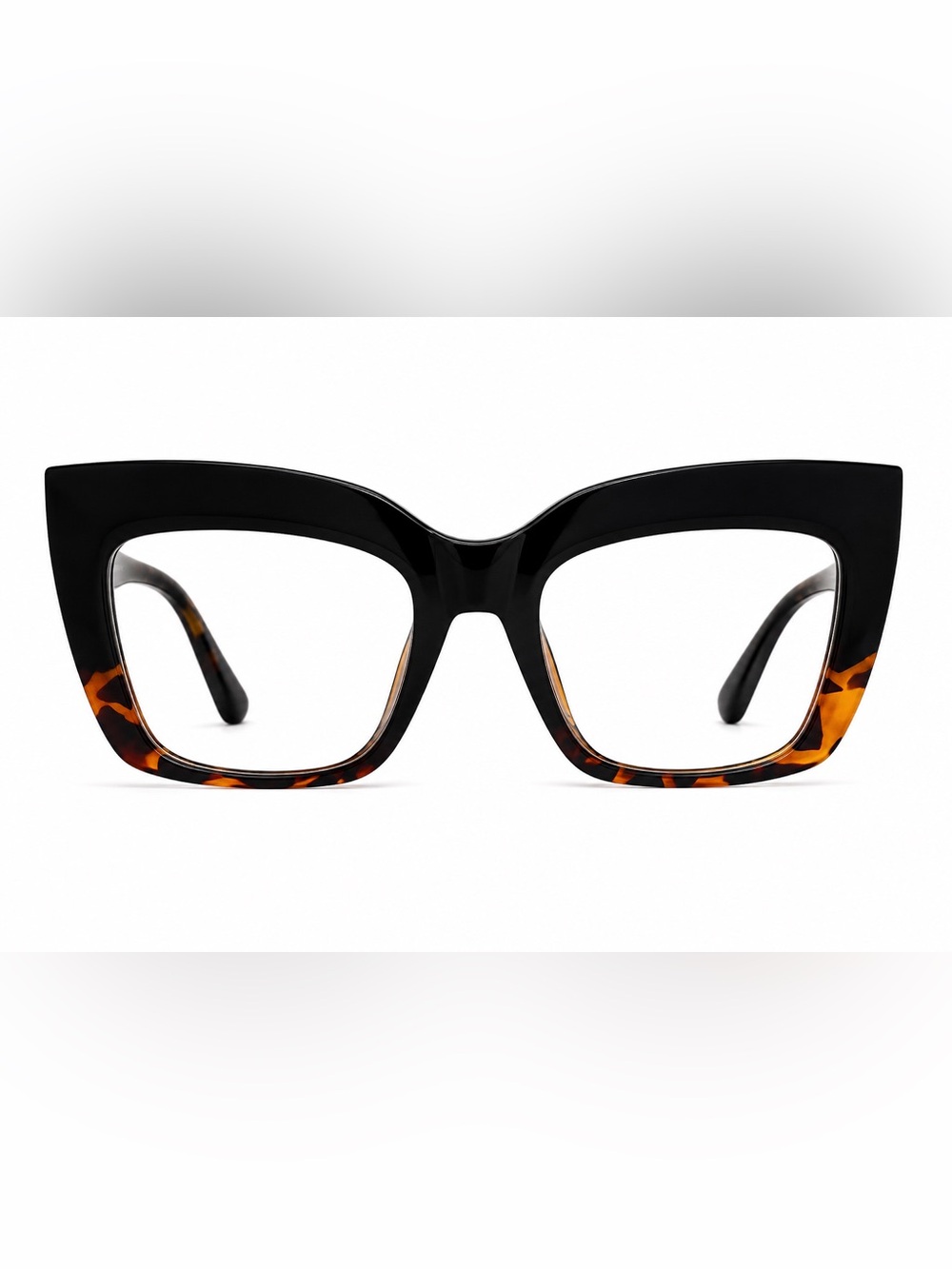 ZEELOOL Alberta Oversized Cat Eye Tortoise Eyeglasses FP0668-02